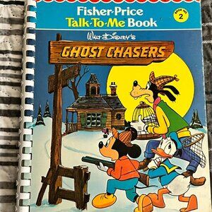 FISHER PRICE Talk To Me Book Walt Disney Ghost Chasers Kids Storybook Vintage #2
